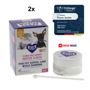 Conjunto de duas embalagens de 6 g de TEEF Vitae+ para cães e gatos