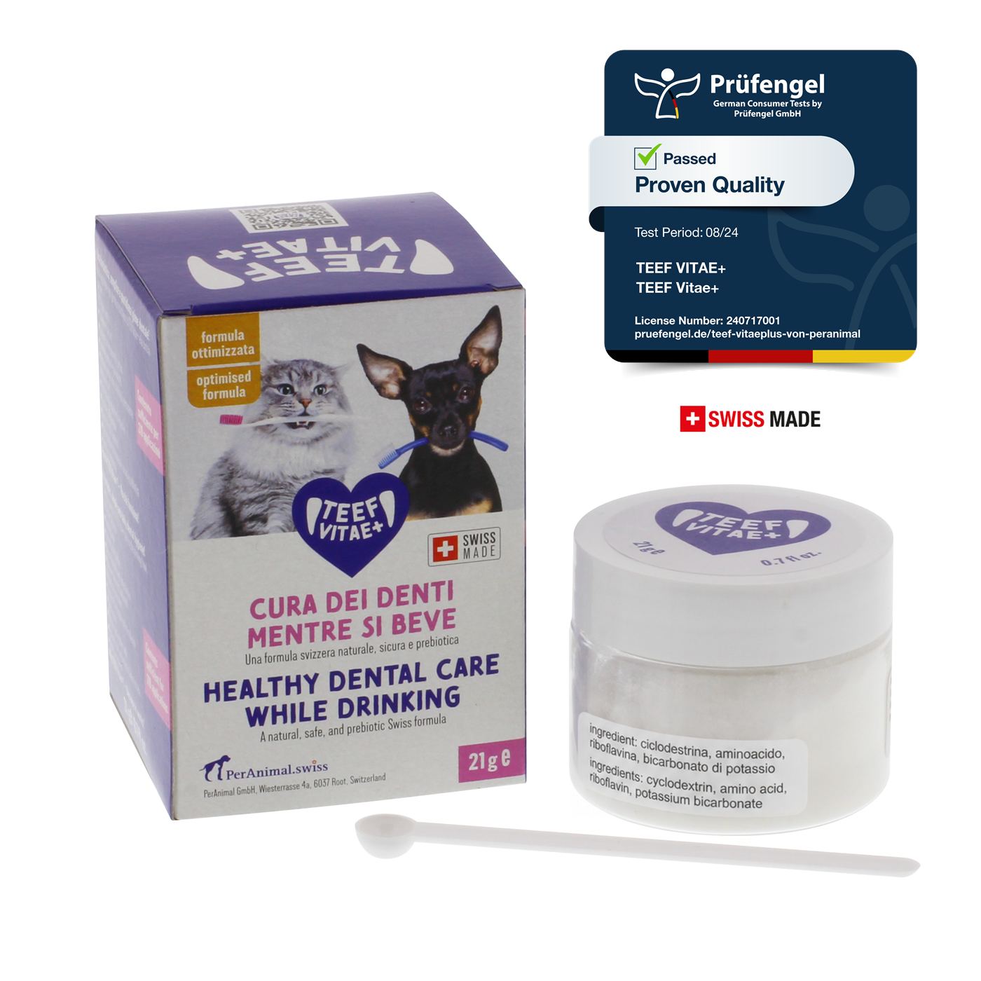 Embalagem TEEF Vitae+ 21 g para cães e gatos