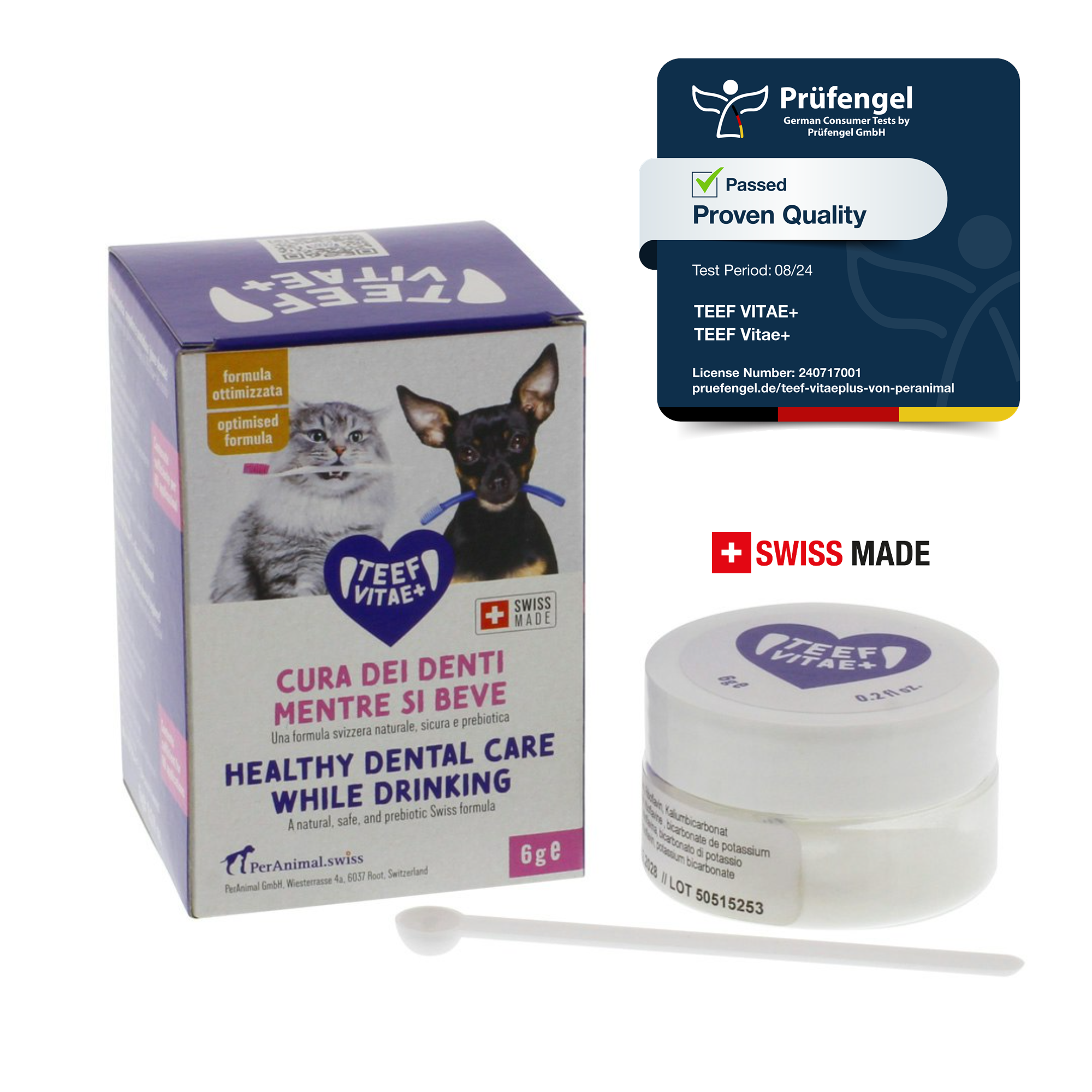 Envase TEEF Vitae+ de 6 g para perros y gatos